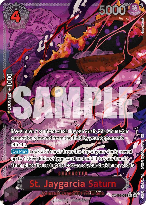 One Piece OP-13 Five Elders GOD PACK SET - Image 5