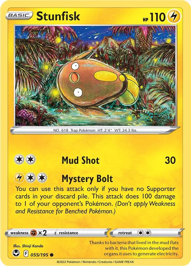 Stunfisk (055/195) [Sword & Shield: Silver Tempest] - Image 2