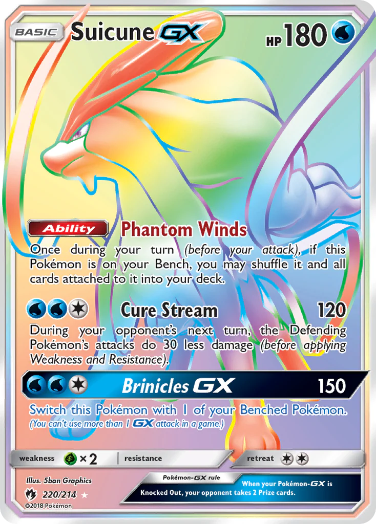 Suicune GX (220/214) [Sun & Moon: Lost Thunder]
