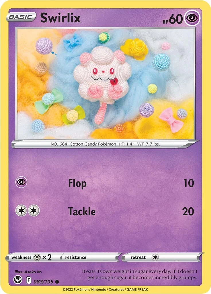 Swirlix (083/195) [Sword & Shield: Silver Tempest] - Image 2
