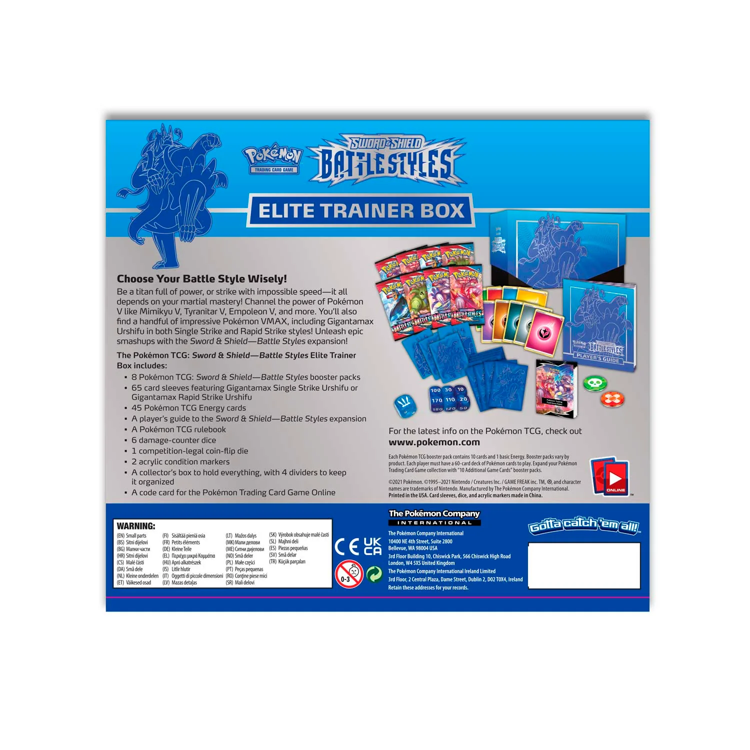 Sword & Shield: Battle Styles - Elite Trainer Box (Gigantamax Rapid Strike Urshifu) - Image 2