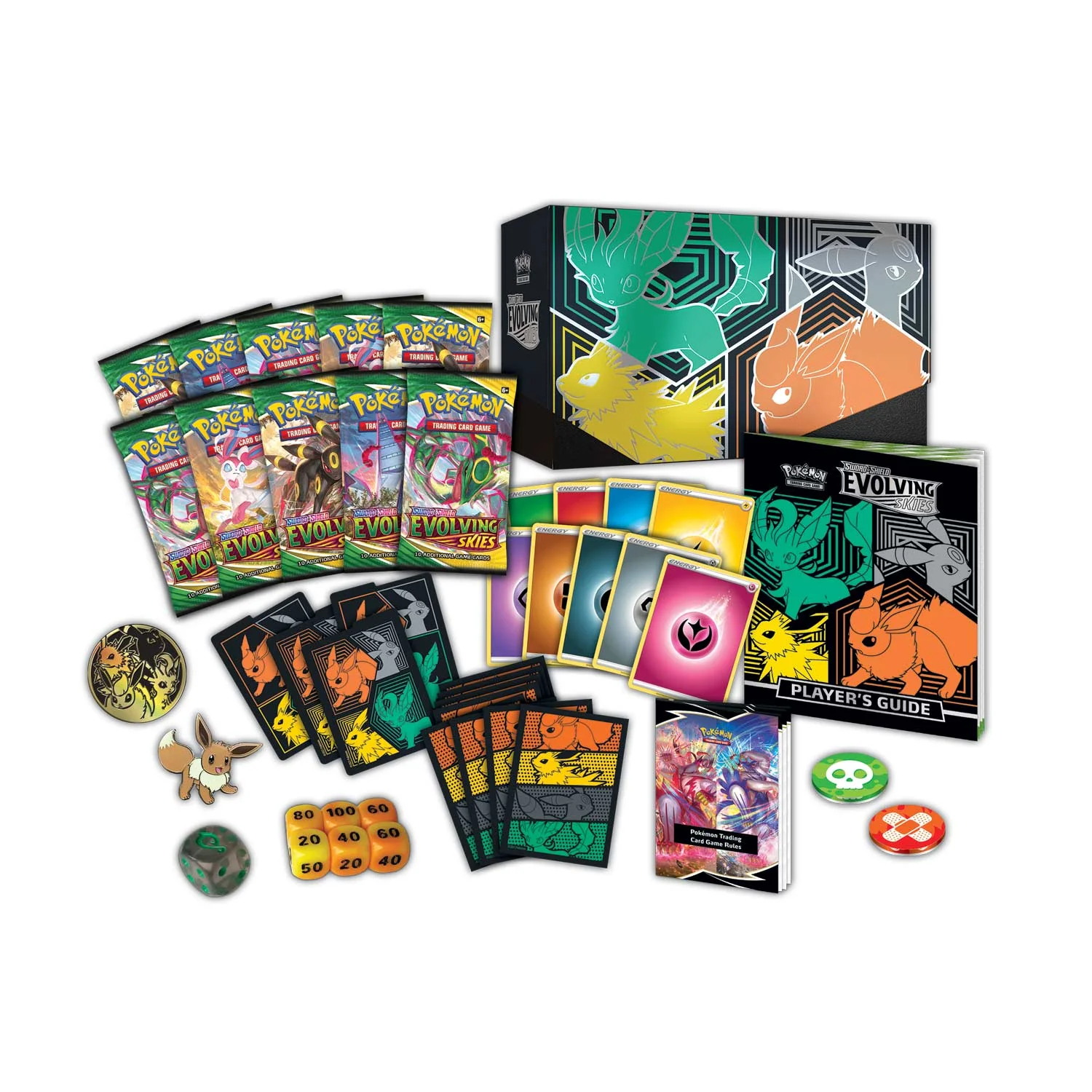 Sword & Shield: Evolving Skies - Elite Trainer Box (Flareon/Jolteon/Umbreon/Leafeon) (Pokemon Center Exclusive) - Image 2
