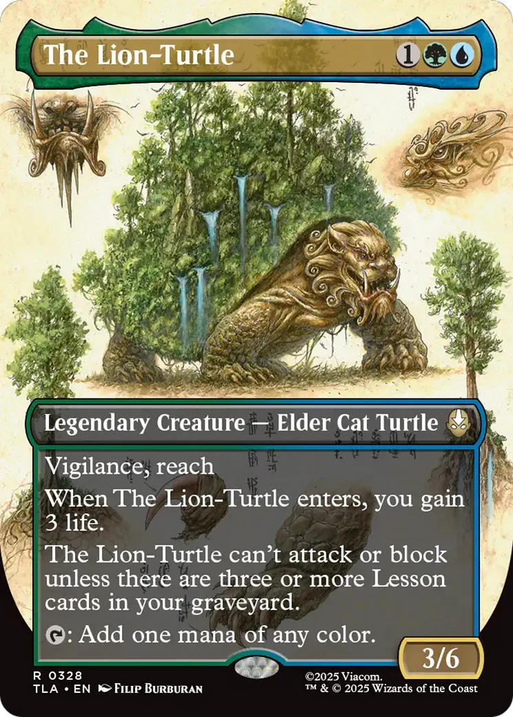 The Lion-Turtle (Borderless) [Avatar: The Last Airbender]