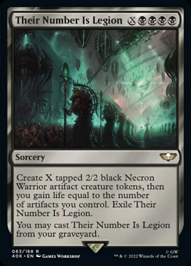 Their Number Is Legion (Surge Foil) [Warhammer 40,000]