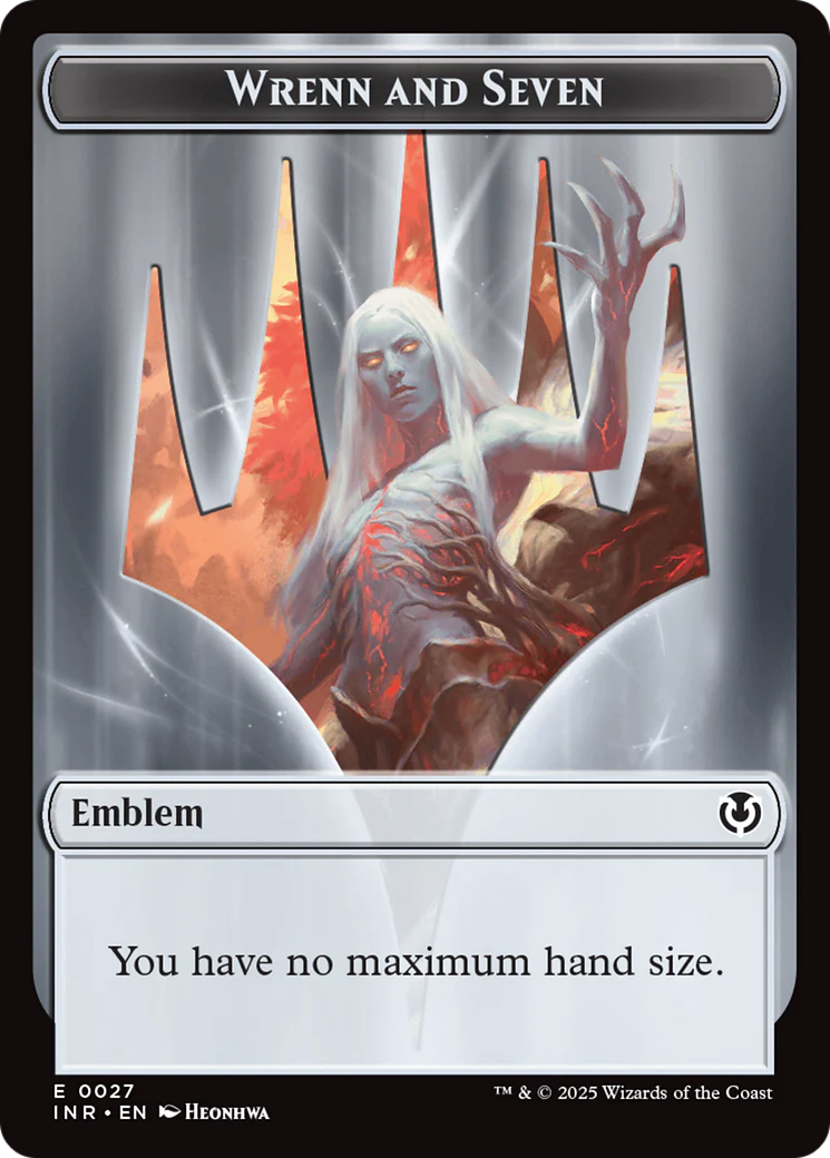 Treefolk // Emblem - Wrenn and Seven Double-Sided Token [Innistrad Remastered Tokens] - Image 2