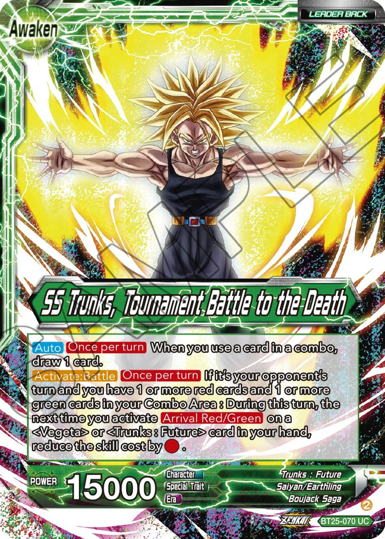 Trunks // SS Trunks, Tournament Battle to the Death (BT25-070) [Legend of the Dragon Balls] - Image 2