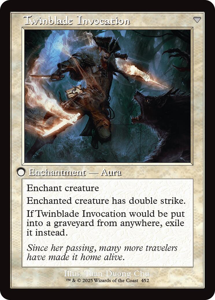 Twinblade Geist // Twinblade Invocation (Retro Frame) [Innistrad Remastered] - Image 2