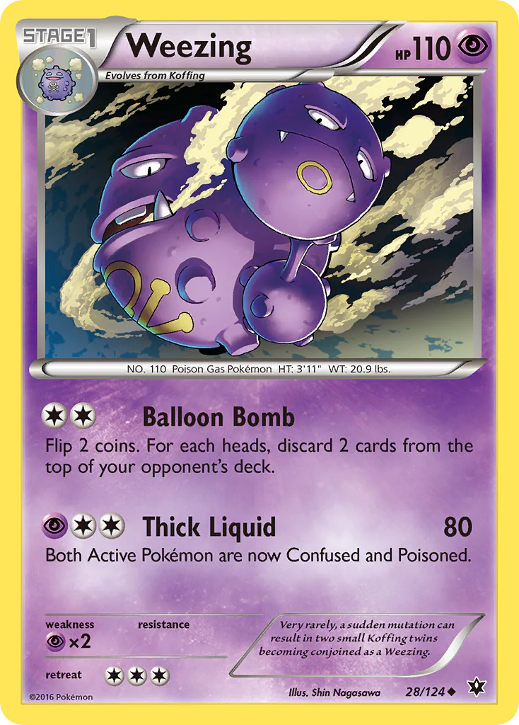 Weezing (28/124) [XY: Fates Collide]